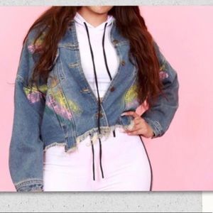 Denim Painted Jacket